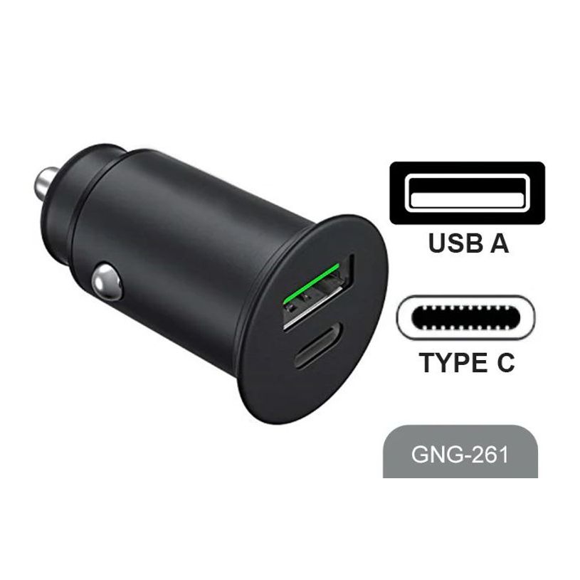 8718858430178-Grab'N Go - Chargeur voiture - USB-A + USB-C - 30W - blanc-P_405154938_1-0