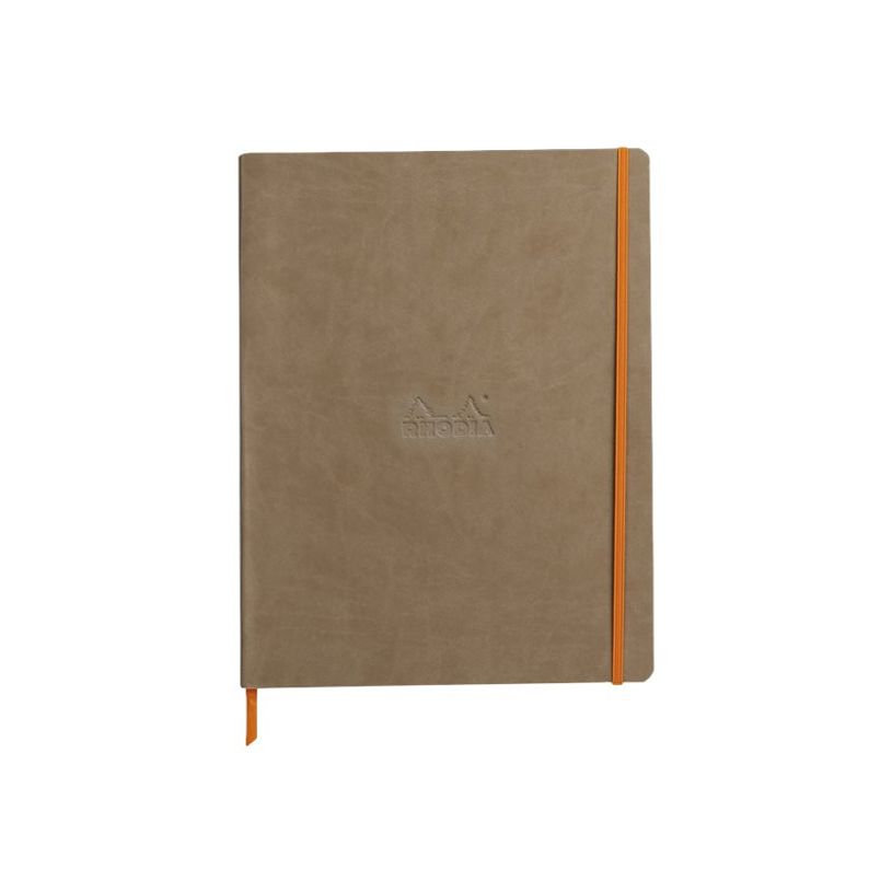 3037921177044-RHODIA Rhodiarama - Carnet souple A4+ - 160 pages - ligné - taupe-P_405155064_4-0