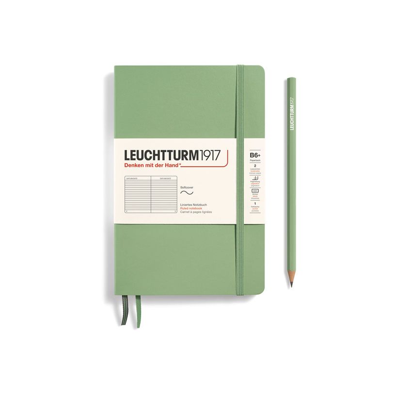 4004117593352-Leuchtturm1917 - Carnet de notes souple B6+ - ligné - vert sauge-P_405155278_1-0