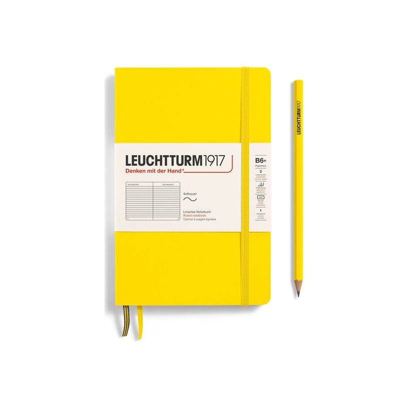 4004117538681-Leuchtturm1917 - Carnet de notes souple B6+ - ligné - jaune citron-P_405155287_1-0