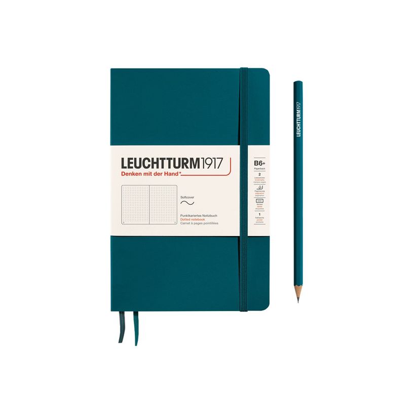 4004117551758-Leuchtturm1917 - Carnet de notes souple B6+ - pointillés - bleu pétrole-P_405155288_1-0