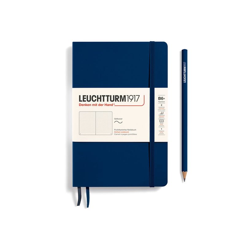 4004117538841-Leuchtturm1917 - Carnet de notes souple B6+ - pointillés - bleu marine-P_405155290_1-0