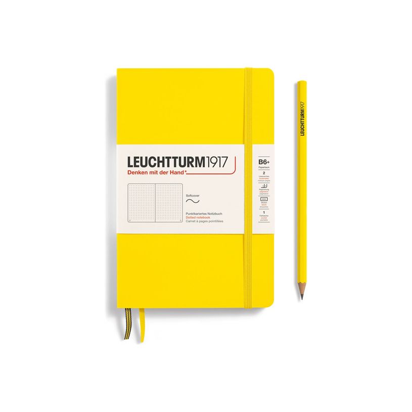 4004117538698-Leuchtturm1917 - Carnet de notes souple B6+ - pointillés - jaune citron-P_405155292_1-0