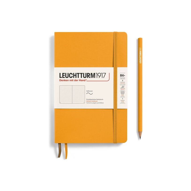 4004117610820-Leuchtturm1917 - Carnet de notes souple B6+ - pointillés - orange-P_405155295_1-0