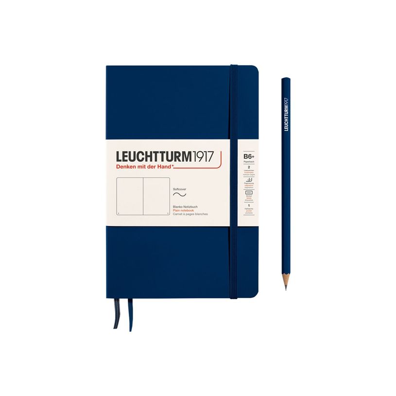 4004117538858-Leuchtturm1917 - Carnet de notes souple B6+ - uni - bleu marine-P_405155300_1-0