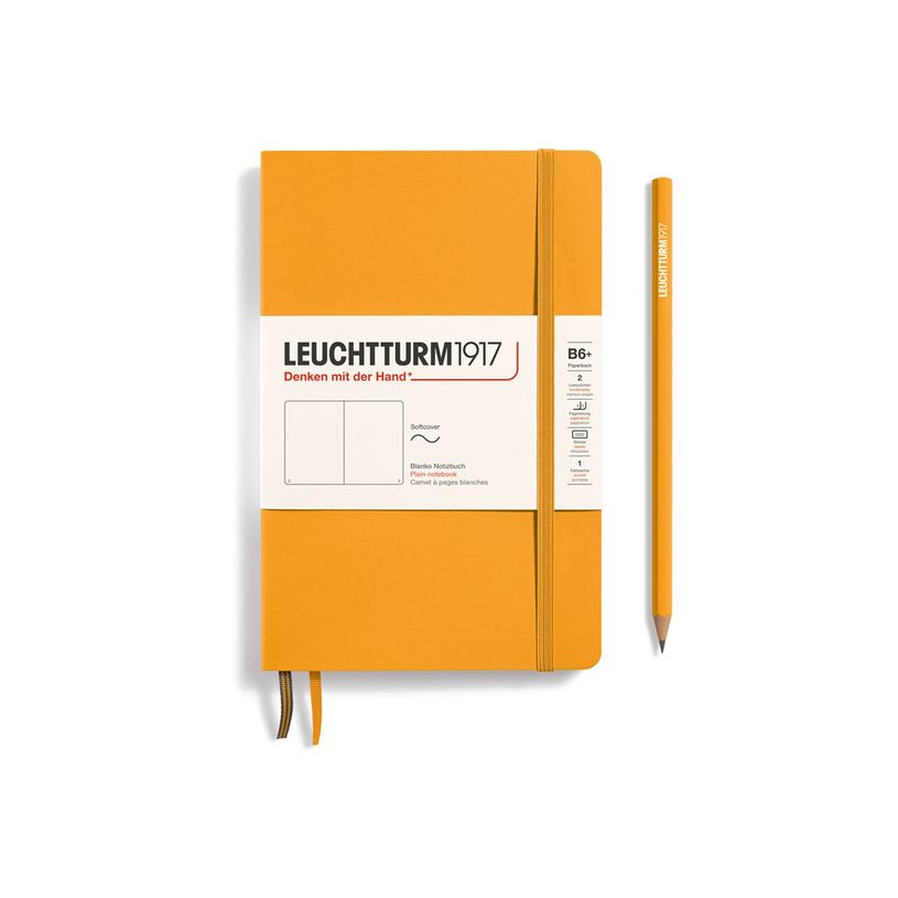4004117610813-Leuchtturm1917 - Carnet de notes souple B6+ - uni - orange-P_405155305_1-0