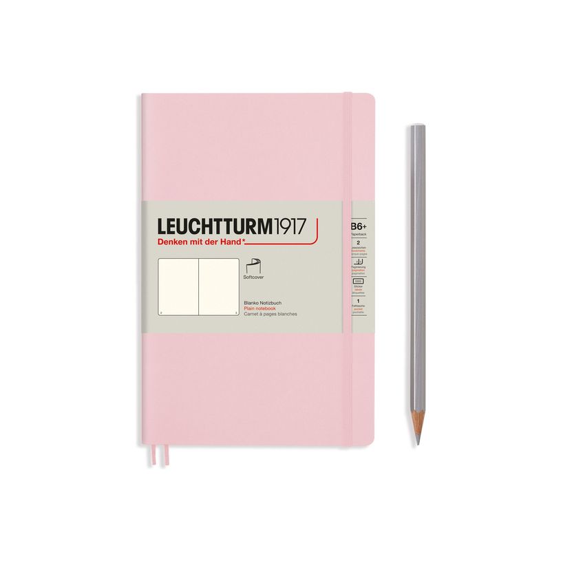 4004117593345-Leuchtturm1917 - Carnet de notes souple B6+ - uni - rose poudré-P_405155306_1-0