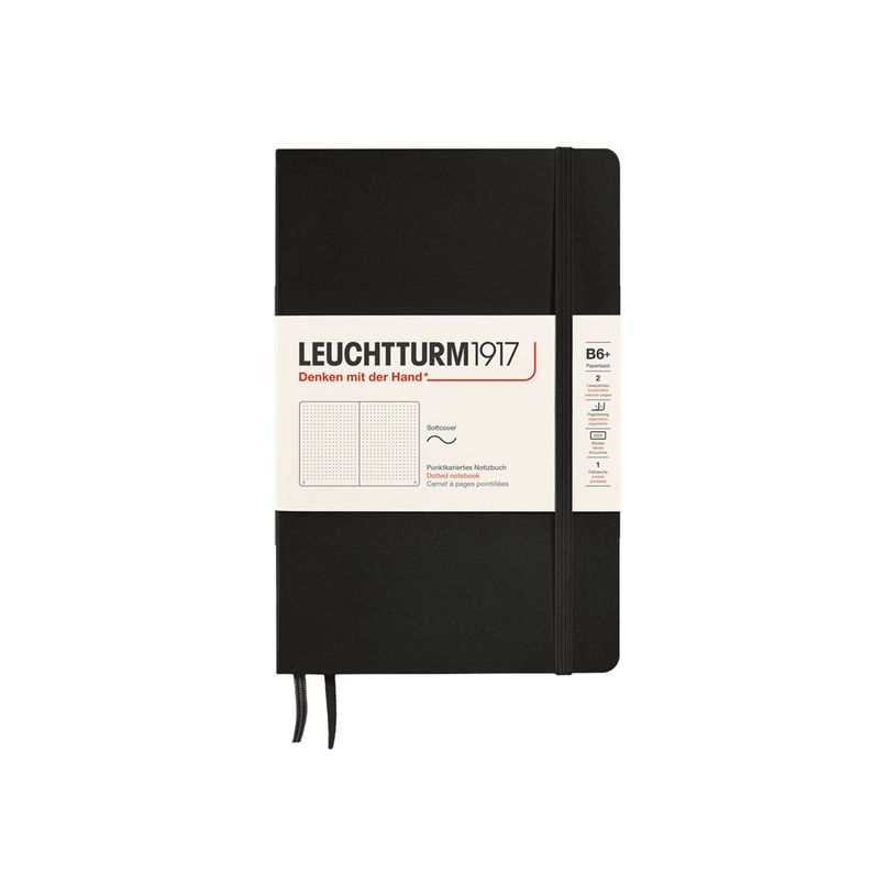 4004117538575-Leuchtturm1917 - Carnet de notes souple B6+ - pointillés - noir-P_405155314_1-0