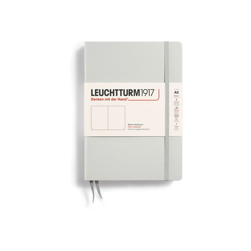 4004117625848-Leuchtturm1917 - Carnet de notes rigide A5 - uni - gris clair-P_405155320_1-0