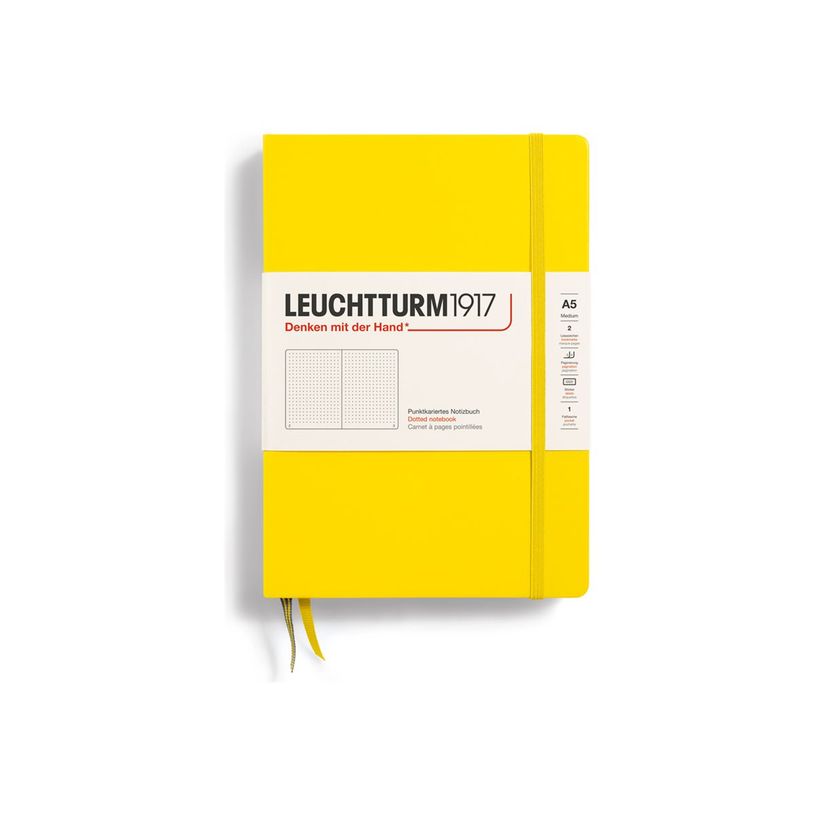 4004117424878-Leuchtturm1917 - Carnet de notes rigide A5 - pointillés - jaune citron-P_405155335_1-0