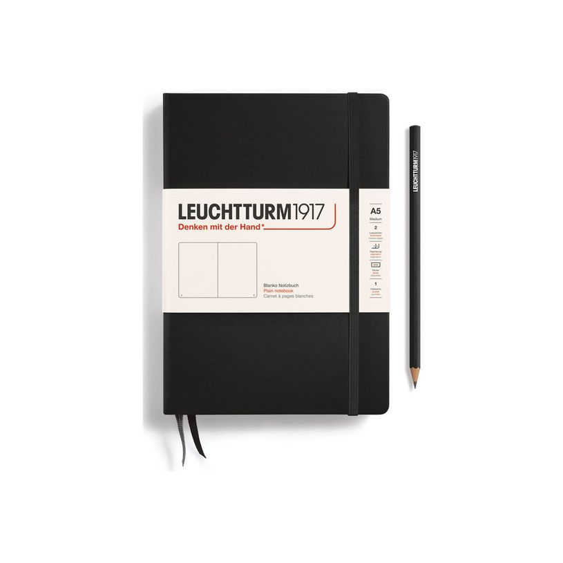 4004117258398-Leuchtturm1917 - Carnet de notes rigide A5 - uni - noir-P_405155351_1-0