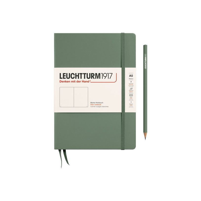 4004117609374-Leuchtturm1917 - Carnet de notes rigide A5 - uni - vert olive-P_405155352_1-0