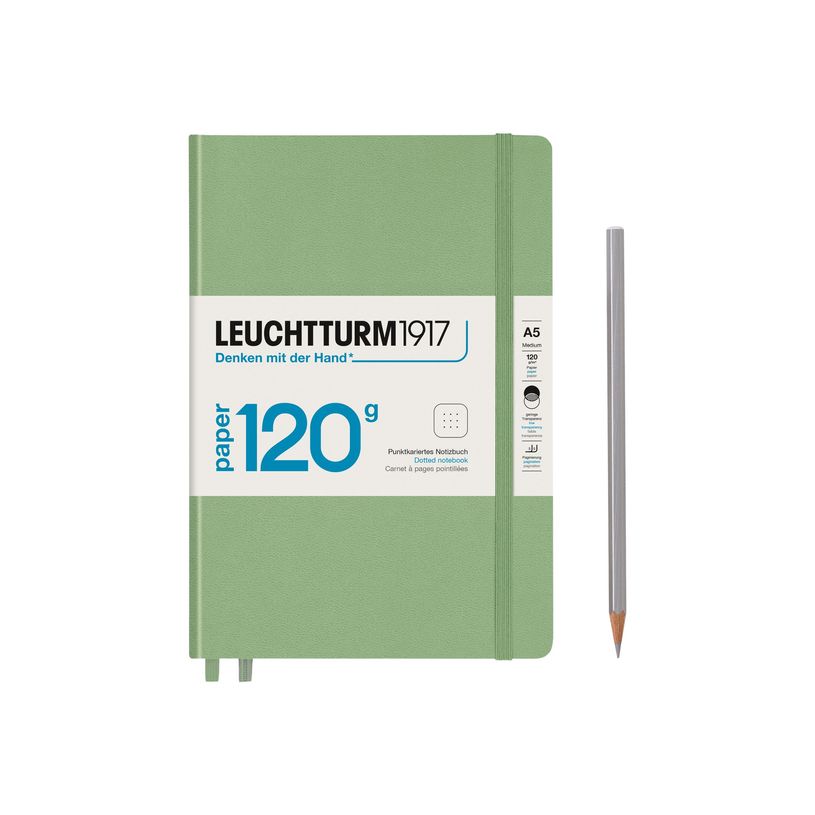 4004117589195-Leuchtturm1917 Edition 120 - Carnet de notes rigide A5 - pointillés - vert sauge-P_405155366_1-0