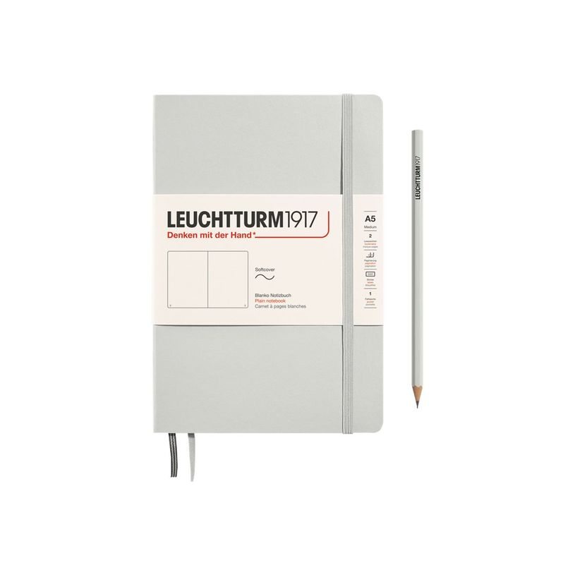 4004117626005-Leuchtturm1917 - Carnet de notes souple A5 - uni - gris clair-P_405155371_1-0