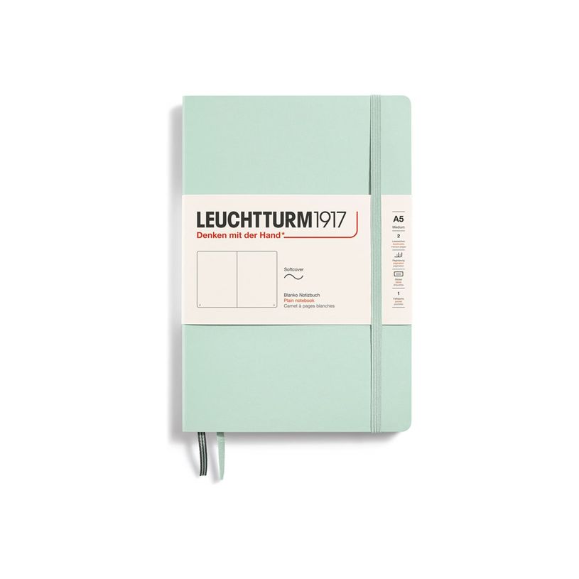 4004117626098-Leuchtturm1917 - Carnet de notes souple A5 - uni - vert d'eau-P_405155378_1-0
