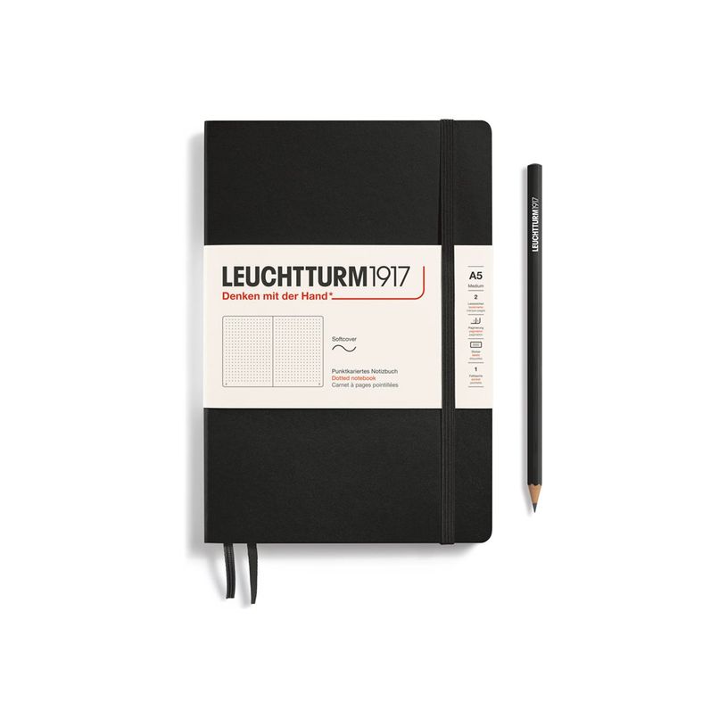 4004117328220-Leuchtturm1917 - Carnet de notes souple A5 - pointillés - noir-P_405155388_1-0