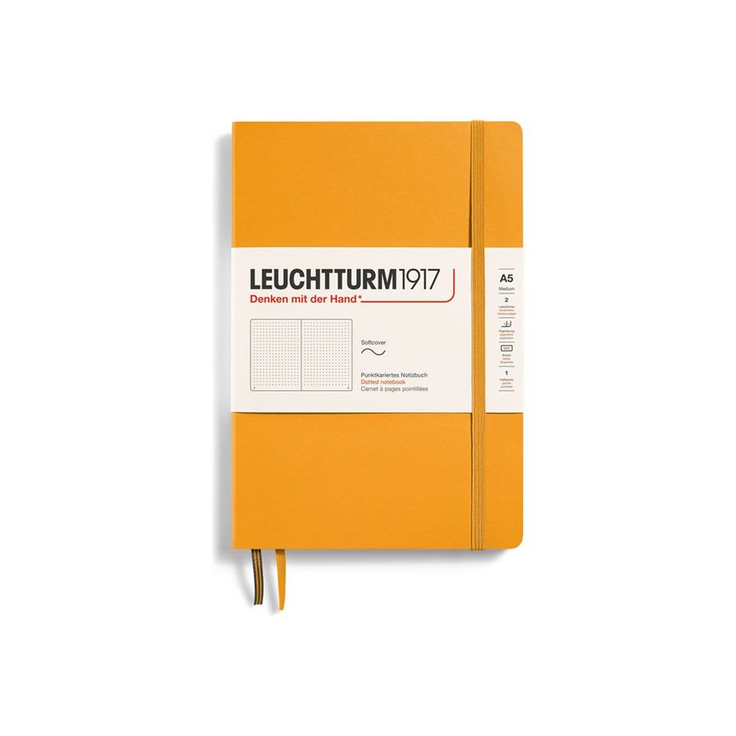 4004117588136-Leuchtturm1917 - Carnet de notes souple A5 - pointillés - orange-P_405155390_1-0