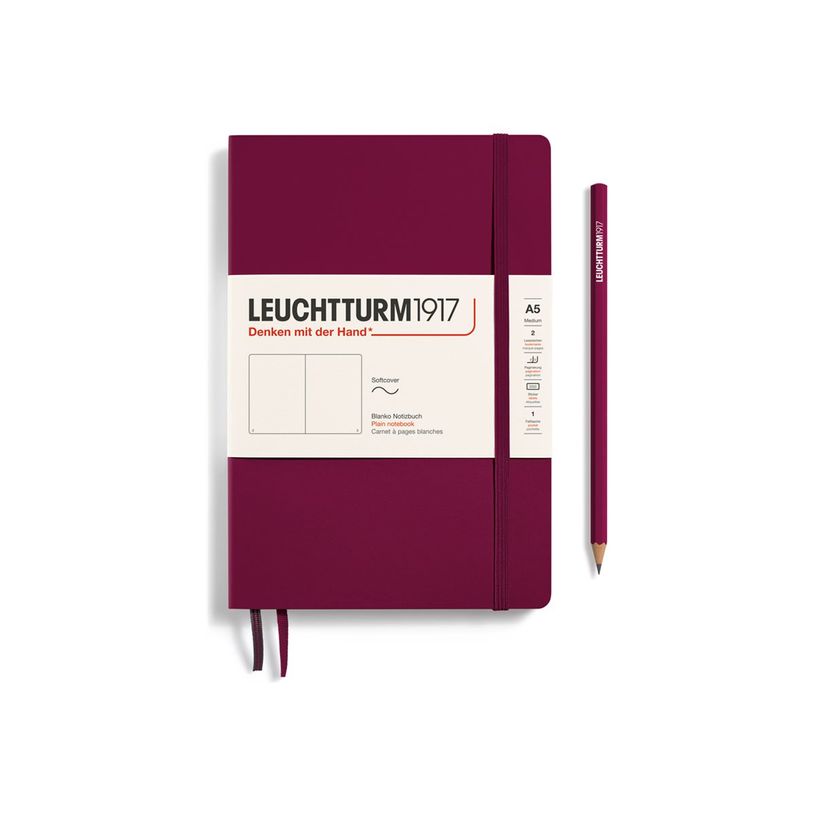 4004117583070-Leuchtturm1917 - Carnet de notes souple A5 - uni - bordeaux-P_405155397_1-0