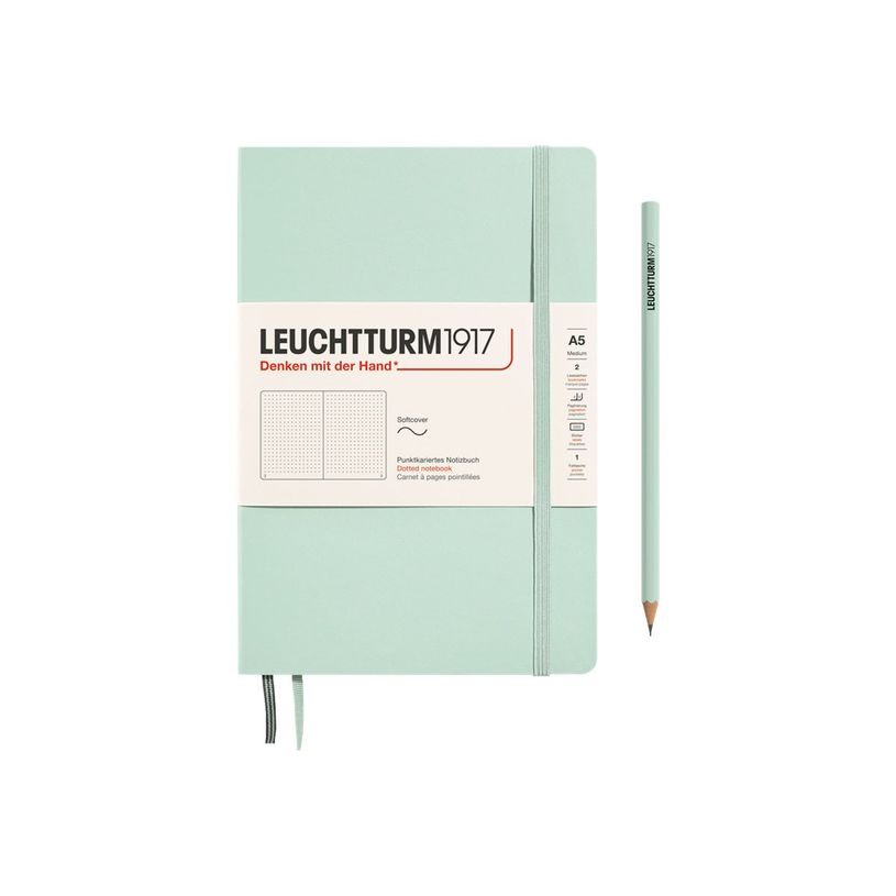 4004117626104-Leuchtturm1917 - Carnet de notes souple A5 - pointillés - vert d'eau-P_405155406_1-0