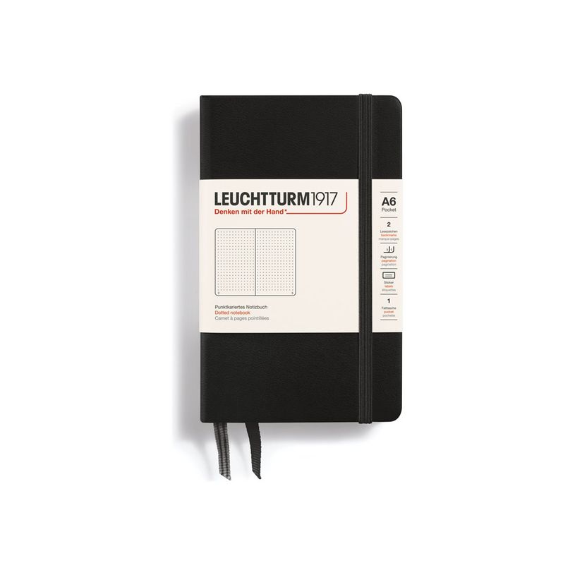 4004117328039-Leuchtturm1917 - Carnet de notes rigide A6 - pointillés - noir-P_405155433_1-0