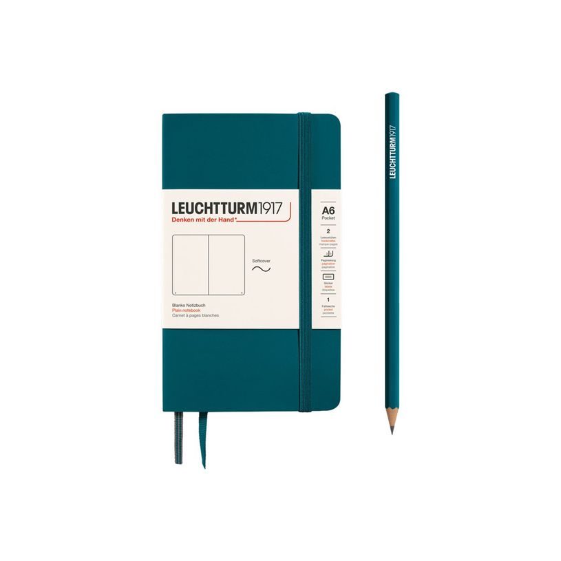 4004117583162-Leuchtturm1917 - Carnet de notes souple A6 - uni - bleu pétrole-P_405155436_1-0