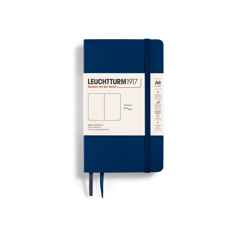 4004117468353-Leuchtturm1917 - Carnet de notes souple A6 - uni - bleu marine-P_405155438_1-0