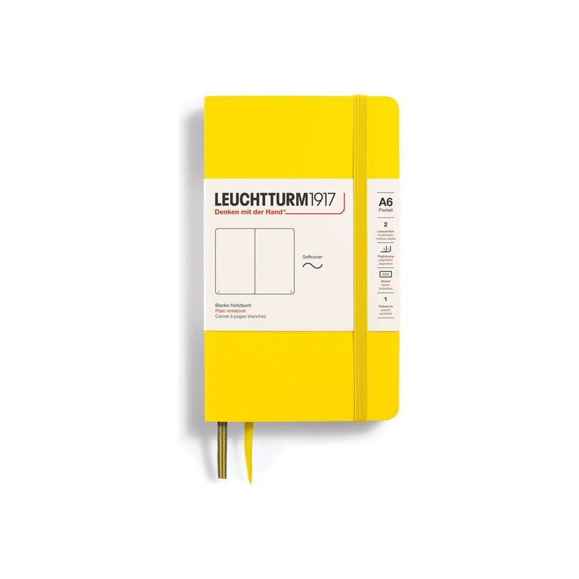 4004117495151-Leuchtturm1917 - Carnet de notes souple A6 - uni - jaune citron-P_405155440_1-0