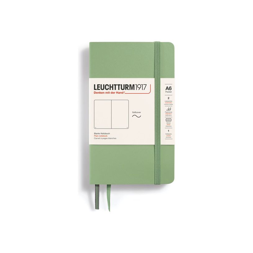 4004117593536-Leuchtturm1917 - Carnet de notes souple A6 - uni - vert sauge-P_405155444_1-0