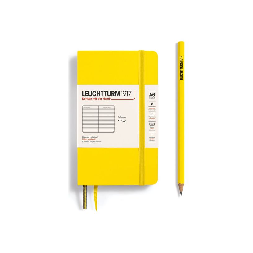 4004117495168-Leuchtturm1917 - Carnet de notes souple A6 - ligné - jaune citron-P_405155449_1-0