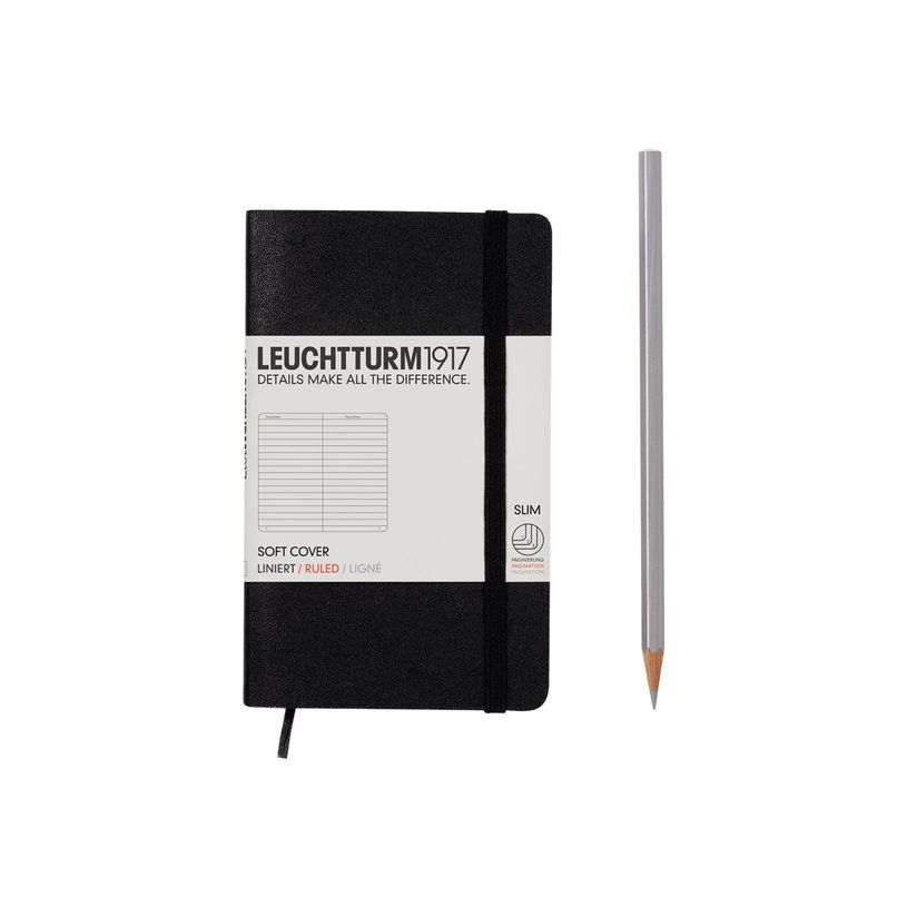 4004117328237-Leuchtturm1917 - Carnet de notes souple A6 - ligné - noir-P_405155451_1-0