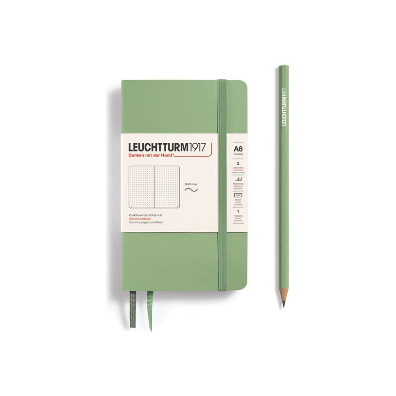 4004117593529-Leuchtturm1917 - Carnet de notes souple A6 - pointillés - vert sauge-P_405155462_1-0