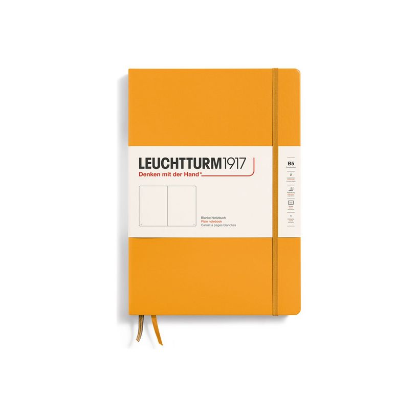 4004117615986-Leuchtturm1917 - Carnet de notes rigide - composition B5 - uni - orange-P_405155469_1-0