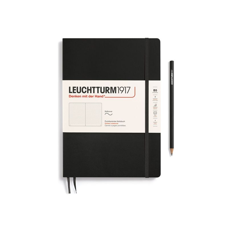 4004117468315-Leuchtturm1917 - Carnet de notes souple B5 - pointillés - noir-P_405155498_1-0