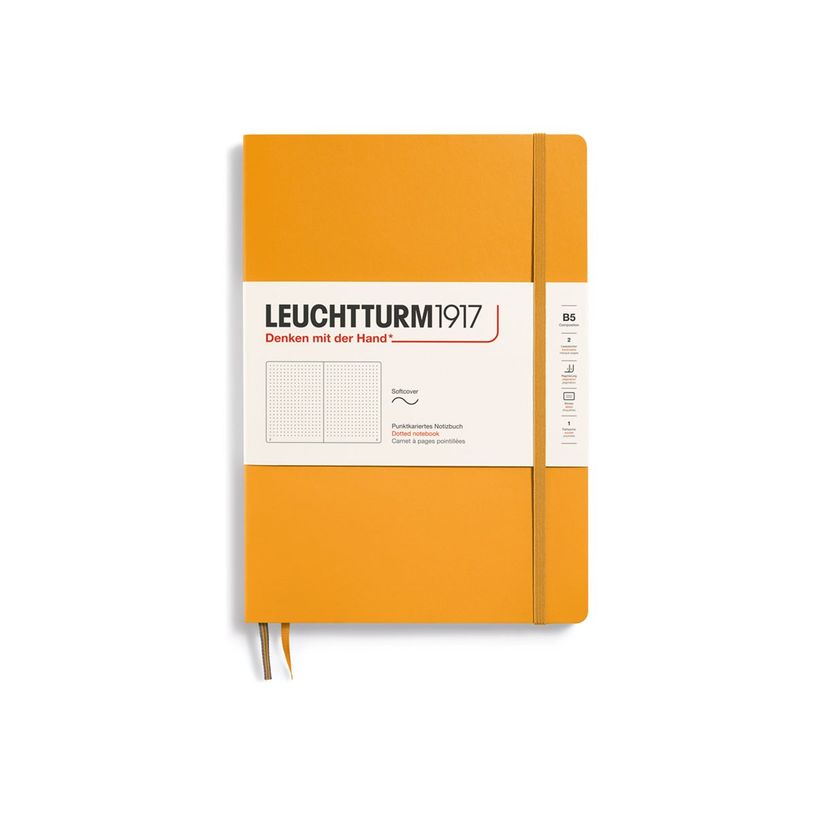4004117610769-Leuchtturm1917 - Carnet de notes souple B5 - pointillés - orange-P_405155499_1-0