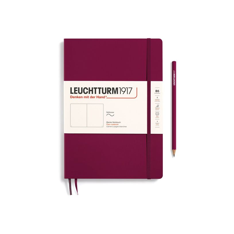 4004117551703-Leuchtturm1917 - Carnet de notes souple - composition B5 - uni - bordeaux-P_405155504_1-0