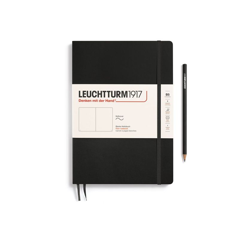 4004117468292-Leuchtturm1917 - Carnet de notes souple - composition B5 - uni - noir-P_405155505_2-0
