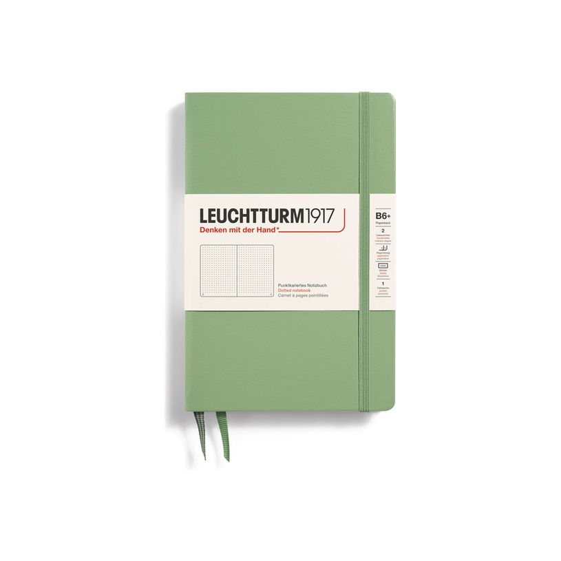 4004117635571-Leuchtturm1917 - Carnet de notes rigide B6+ - pointillés - vert sauge-P_405155534_1-0