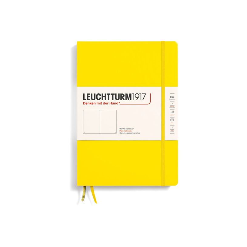 4004117616013-Leuchtturm1917 - Carnet de notes rigide - composition B5 - uni - jaune citron-P_405155713_1-0
