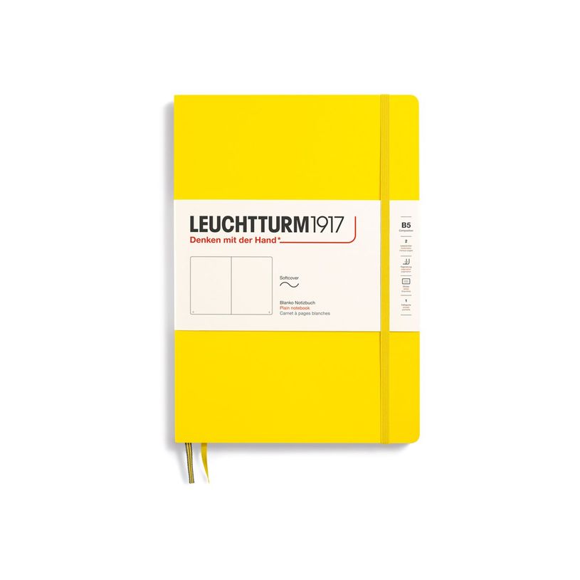 4004117495120-Leuchtturm1917 - Carnet de notes souple - composition B5 - uni - jaune citron-P_405155723_1-0
