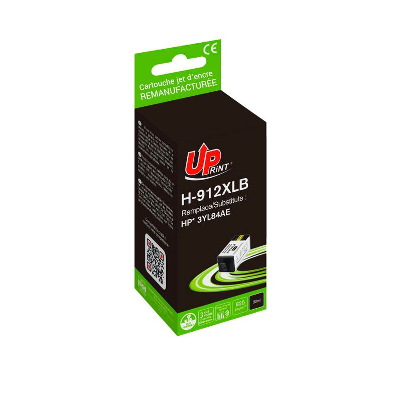 3584770327019-Cartouche remanufacturée HP 912XL - noir - UPrint--0