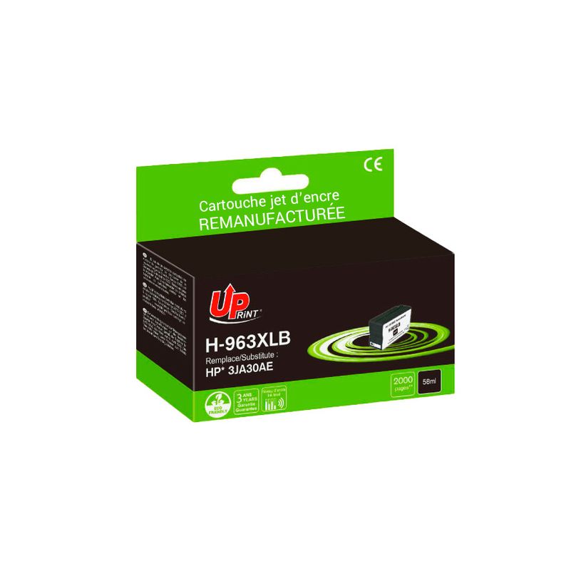 3584770327064-Cartouche remanufacturée HP 963XL - noir - UPrint--0