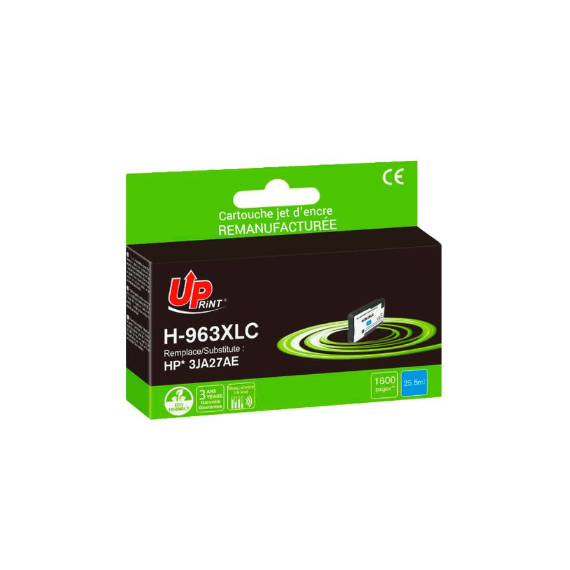 3584770327071-Cartouche remanufacturée HP 963XL - cyan - UPrint--0