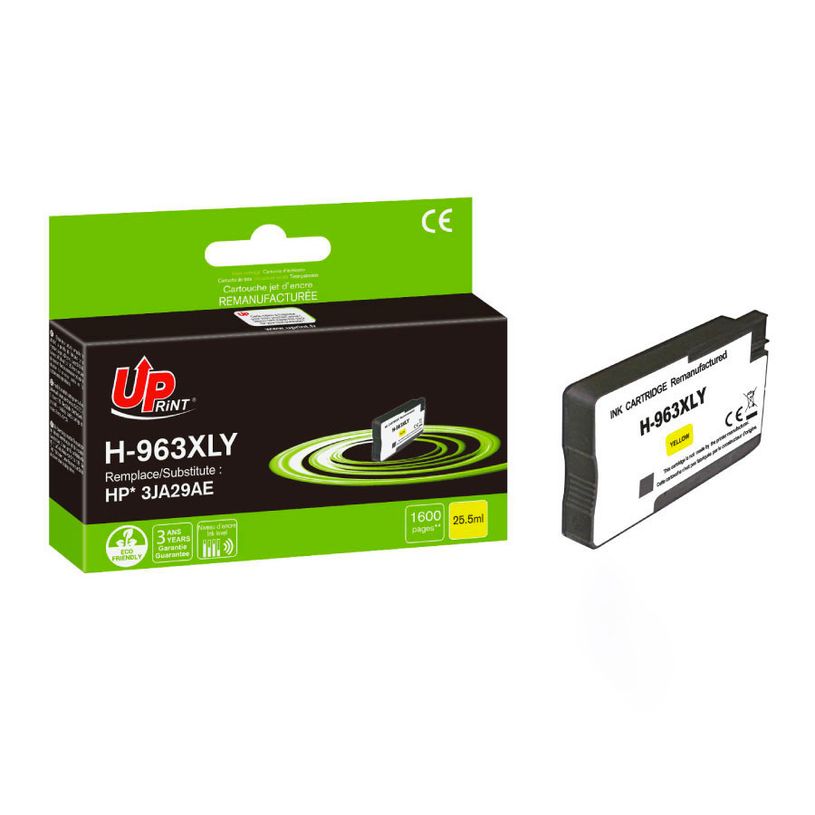 3584770327132-Cartouche remanufacturée HP 963XL - jaune - UPrint--2