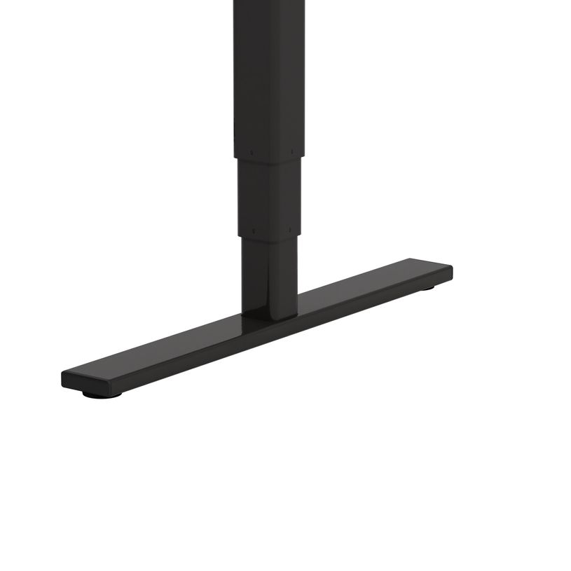 3760350288745-Bureau électrique VICTOR - L100x70cm - Pieds noirs - plateau chêne massif-P_405156046_3-2