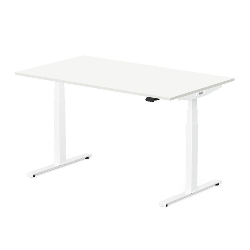 3760350282538-Bureau électrique UGO - L120x80cm - pieds blancs - plateau blanc laqué-P_405156069_2-1