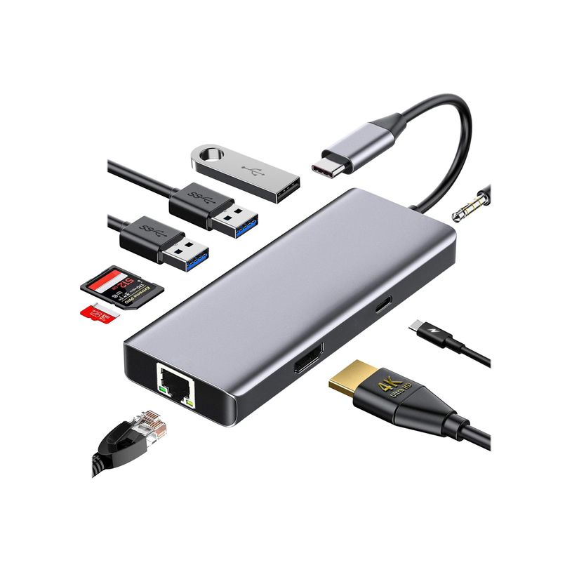 3303170099438-T'nB iClick - Station d'accueil - USB-C - HDMI - GigE-P_405156166_14-7
