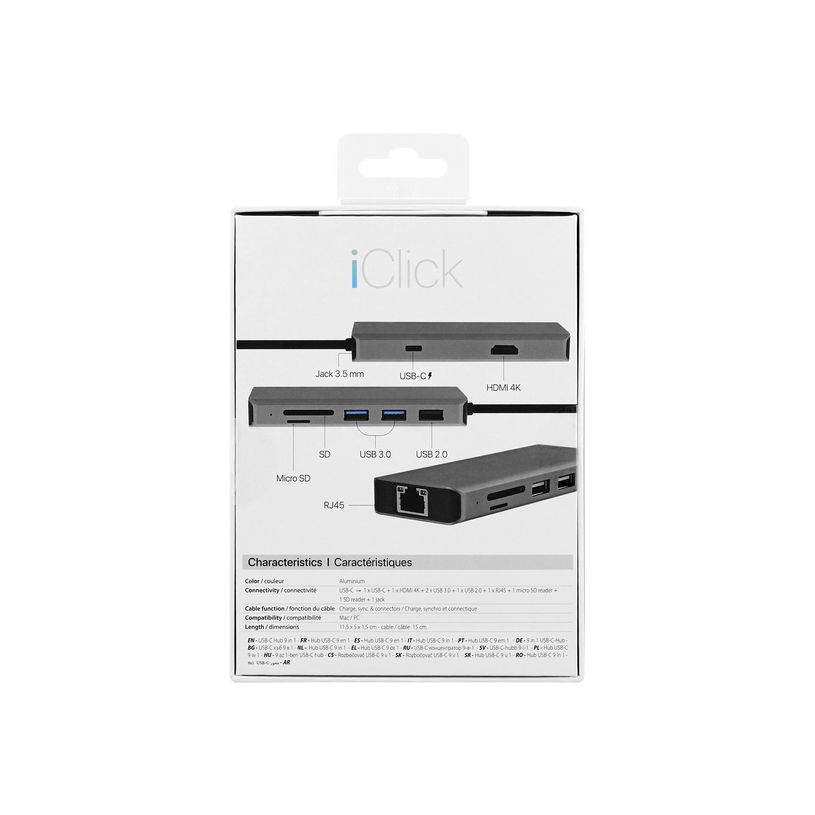 3303170099438-T'nB iClick - Station d'accueil - USB-C - HDMI - GigE-P_405156166_3-12