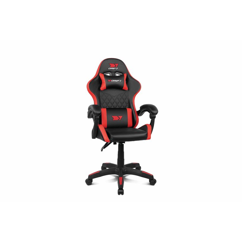 8436587974380-Fauteuil gamer Drift - accoudoirs - appui-tête intégré - noir et rouge-P_405156168_1-0