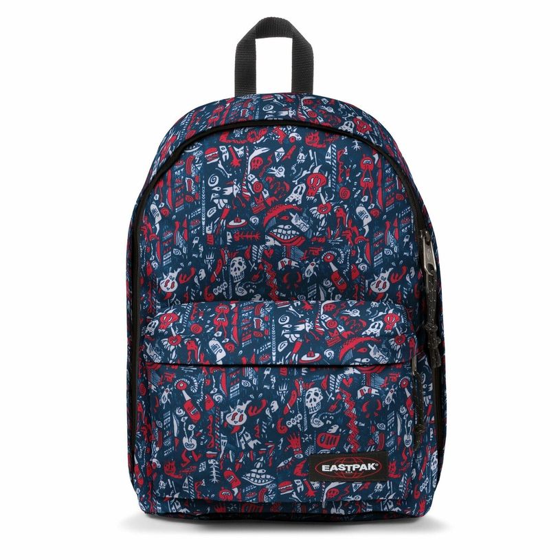 1949053883156-EASTPAK Out Of Office - Sac à dos scribble red avec compartiment pour ordinateur portable-P_405156348_1-0