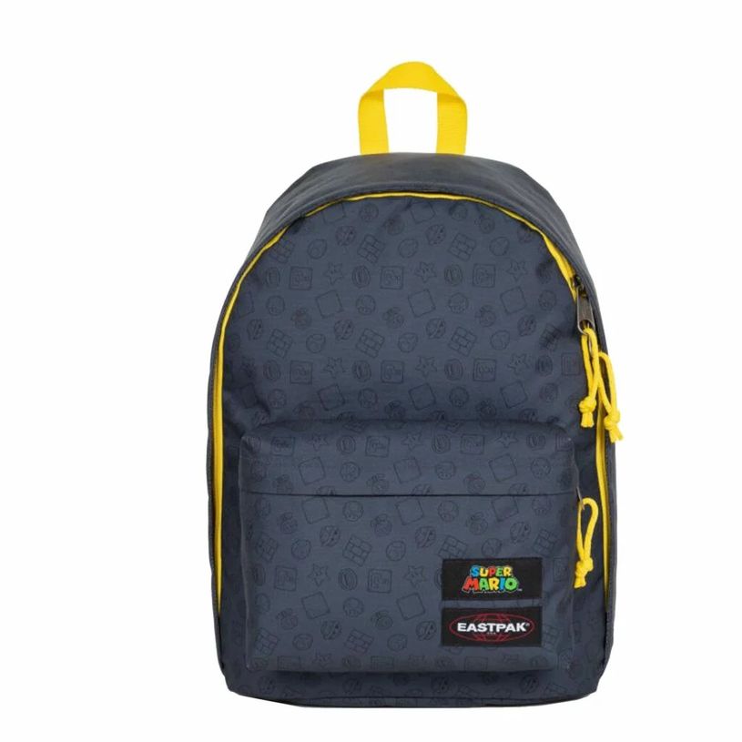 404051563550-EASTPAK Out Of Office - Sac à dos super mario grey avec compartiment pour ordinateur porta-P_405156355_1-0